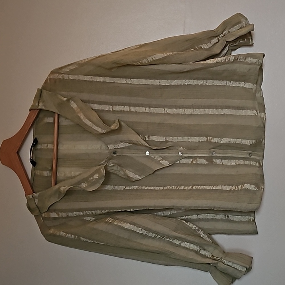 Zara lite green dress shirt